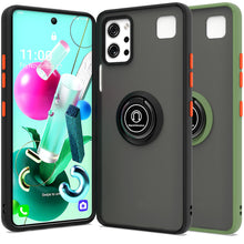 Load image into Gallery viewer, LG K92 5G Case - Clear Tinted Metal Ring Phone Cover - Dynamic Series