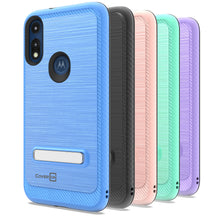 Load image into Gallery viewer, Motorola Moto E (2020) Case - Metal Kickstand Hybrid Phone Cover - SleekStand Series