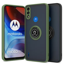 Load image into Gallery viewer, Motorola Moto E7 Power Case - Clear Tinted Metal Ring Phone Cover - Dynamic Series