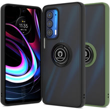 Load image into Gallery viewer, Motorola Edge 2021 Case - Clear Tinted Metal Ring Phone Cover - Dynamic Series