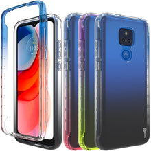 Load image into Gallery viewer, Motorola Moto G Play 2021 Clear Case Full Body Colorful Phone Cover - Gradient Series