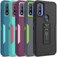 Load image into Gallery viewer, Motorola Moto G Pure Case with Magnetic Kickstand