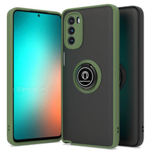 Load image into Gallery viewer, Motorola Moto G Stylus 2022 Case - Clear Tinted Metal Ring Phone Cover - Dynamic Series