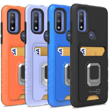 Load image into Gallery viewer, Motorola Moto G Power 2022 Case with Metal Ring - Card Series