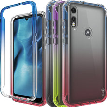 Load image into Gallery viewer, Motorola Moto E (2020) Clear Case Full Body Colorful Phone Cover - Gradient Series