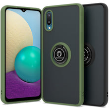 Load image into Gallery viewer, Samsung Galaxy A02 / Galaxy M02 Case - Clear Tinted Metal Ring Phone Cover - Dynamic Series