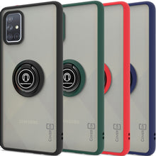 Load image into Gallery viewer, Samsung Galaxy A51 Case - Clear Tinted Metal Ring Phone Cover - Dynamic Series