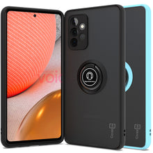 Load image into Gallery viewer, Samsung Galaxy A72 Case - Clear Tinted Metal Ring Phone Cover - Dynamic Series