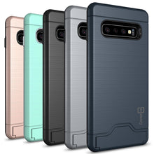 Load image into Gallery viewer, Samsung Galaxy S10 Case with Card Holder Kickstand - SecureCard Series