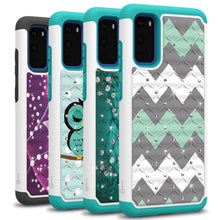 Load image into Gallery viewer, Samsung Galaxy S20 Case - Rhinestone Bling Hybrid Phone Cover - Aurora Series