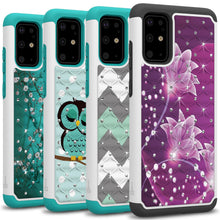 Load image into Gallery viewer, Samsung Galaxy S20 Plus Case - Rhinestone Bling Hybrid Phone Cover - Aurora Series
