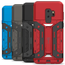 Load image into Gallery viewer, Samsung Galaxy S9 Plus Kickstand Credit Card Holder SlideCard Case