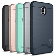 Load image into Gallery viewer, Samsung Galaxy J3 2018 / Express Prime 3 / J3 Star / J3 Prime 2 / Amp Prime 3 / Eclipse 2 / J3 Aura / J3 Orbit / Achieve Case with Card Holder Kickstand - SecureCard Series