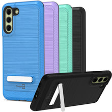 Load image into Gallery viewer, Samsung Galaxy S21 FE Case - Metal Kickstand Hybrid Phone Cover - SleekStand Series