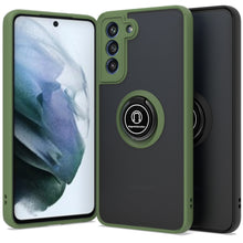 Load image into Gallery viewer, Samsung Galaxy S21 FE Case - Clear Tinted Metal Ring Phone Cover - Dynamic Series