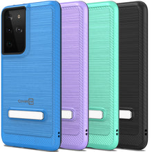 Load image into Gallery viewer, Samsung Galaxy S21 Ultra Case - Metal Kickstand Hybrid Phone Cover - SleekStand Series