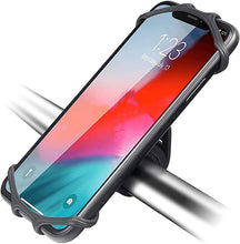 Load image into Gallery viewer, CoreLife Bike Motorcycle Phone Mount Secure Bicycle Phone Holder Universal Cycling Silicone Handlebar Easy to Install Accessories Fit iPhone Samsung LG Motorola