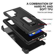 Load image into Gallery viewer, Samsung Galaxy S22 Ultra 5G Case - Heavy Duty Card Holder Belt Clip Holster Cover