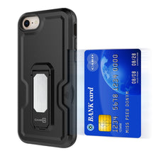 Load image into Gallery viewer, Apple iPhone SE 2022 / SE 2020 / 8 Case Holster Belt Clip Phone Cover w/ Card Holder & Kick Stand