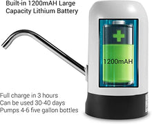 Load image into Gallery viewer, CoreLife Electric Water Dispenser, Automatic 2-5 Gallon Portable Water Bottle Jug Dispenser Pump