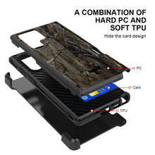 Load image into Gallery viewer, Samsung Galaxy S22 5G Case Holster Belt Clip Phone Cover w/ Card Holder & Kick Stand