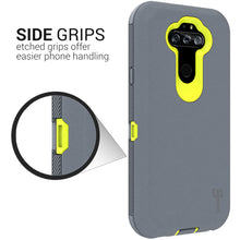 Load image into Gallery viewer, LG Phoenix 5 / Fortune 3 Holster Case - Heavy Duty Shockproof Case with Belt Clip