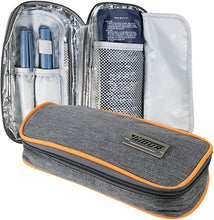 Load image into Gallery viewer, CoreLife Insulin Cooler Travel Case, Diabetic Medication Holder Bag and Organizer Kit with 2 Non-Sweat Ice Packs and Insulated Liner