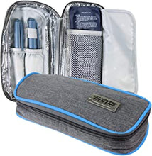 Load image into Gallery viewer, CoreLife Insulin Cooler Travel Case, Diabetic Medication Holder Bag and Organizer Kit with 2 Non-Sweat Ice Packs and Insulated Liner