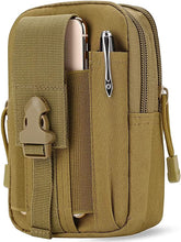 Load image into Gallery viewer, CoreLife Tactical Molle EDC Pouch Compact 1000D Multipurpose Nylon Utility Gadget Belt Waist Hiking Bag with Cell Phone Holster Holder Military Grade