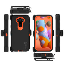 Load image into Gallery viewer, LG Phoenix 5 / Fortune 3 Holster Case - Heavy Duty Shockproof Case with Belt Clip
