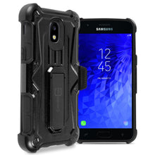 Load image into Gallery viewer, Samsung Galaxy J3 2018 / Express Prime 3 / J3 Star / J3 Prime 2 / Amp Prime 3 / Eclipse 2 / J3 Aura / J3 Orbit / Achieve Holster Case Spectra Series Protective Kickstand Phone Cover with Rotating Belt Clip