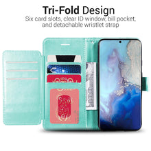 Load image into Gallery viewer, Samsung Galaxy S20 Wallet Case - RFID Blocking Leather Folio Phone Pouch - CarryALL Series