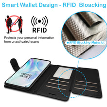 Load image into Gallery viewer, OnePlus 8 Pro Wallet Case - RFID Blocking Leather Folio Phone Pouch - CarryALL Series