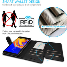 Load image into Gallery viewer, Samsung Galaxy J4 Prime / J4 Plus / J4 Core Wallet Case - RFID Blocking Leather Folio Phone Pouch - CarryALL Series