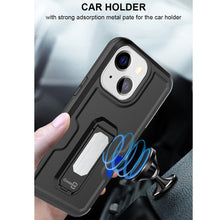 Load image into Gallery viewer, Apple iPhone 14 Plus Case Holster Belt Clip Phone Cover w/ Card Holder & Kick Stand