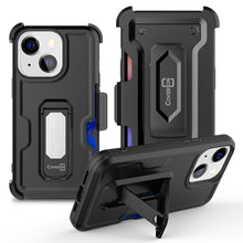 Load image into Gallery viewer, Apple iPhone 14 Plus Case Holster Belt Clip Phone Cover w/ Card Holder & Kick Stand
