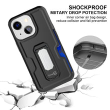 Load image into Gallery viewer, Apple iPhone 14 Plus Case Holster Belt Clip Phone Cover w/ Card Holder & Kick Stand