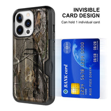 Load image into Gallery viewer, Apple iPhone 14 Pro Case Holster Belt Clip Phone Cover w/ Card Holder & Kick Stand