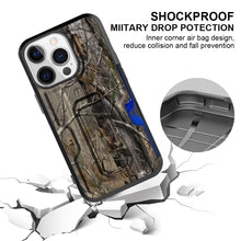 Load image into Gallery viewer, Apple iPhone 14 Pro Case Holster Belt Clip Phone Cover w/ Card Holder & Kick Stand