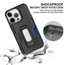 Load image into Gallery viewer, Apple iPhone 14 Pro Case Holster Belt Clip Phone Cover w/ Card Holder & Kick Stand