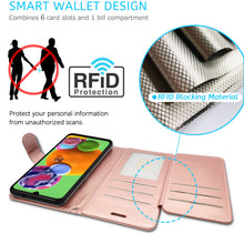 Load image into Gallery viewer, Samsung Galaxy A90 5G Wallet Case - RFID Blocking Leather Folio Phone Pouch - CarryALL Series