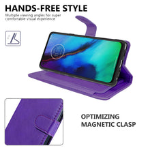 Load image into Gallery viewer, Motorola Moto G8 Power Wallet Case - RFID Blocking Leather Folio Phone Pouch - CarryALL Series