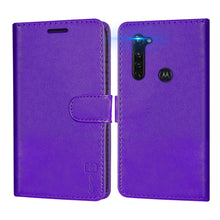 Load image into Gallery viewer, Motorola Moto G8 Power Wallet Case - RFID Blocking Leather Folio Phone Pouch - CarryALL Series