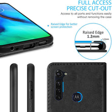 Load image into Gallery viewer, Motorola Moto G8 Power Wallet Case - RFID Blocking Leather Folio Phone Pouch - CarryALL Series