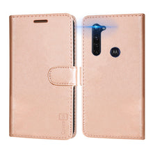 Load image into Gallery viewer, Motorola Moto G8 Power Wallet Case - RFID Blocking Leather Folio Phone Pouch - CarryALL Series