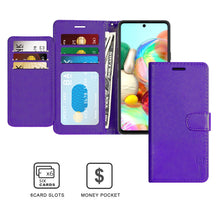 Load image into Gallery viewer, Samsung Galaxy A71 Wallet Case - RFID Blocking Leather Folio Phone Pouch - CarryALL Series