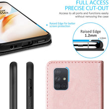 Load image into Gallery viewer, Samsung Galaxy A71 Wallet Case - RFID Blocking Leather Folio Phone Pouch - CarryALL Series