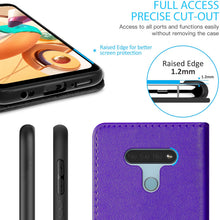 Load image into Gallery viewer, LG K51 / Reflect Wallet Case - RFID Blocking Leather Folio Phone Pouch - CarryALL Series