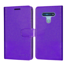 Load image into Gallery viewer, LG K51 / Reflect Wallet Case - RFID Blocking Leather Folio Phone Pouch - CarryALL Series