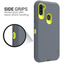 Load image into Gallery viewer, Samsung Galaxy A11 Holster Case - Heavy Duty Shockproof Case with Belt Clip